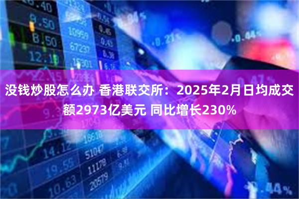 没钱炒股怎么办 香港联交所：2025年2月日均成交额2973亿美元 同比增长230%