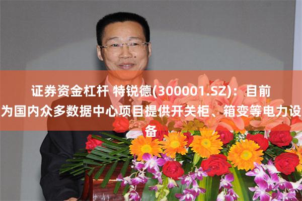 证券资金杠杆 特锐德(300001.SZ)：目前已为国内众多数据中心项目提供开关柜、箱变等电力设备