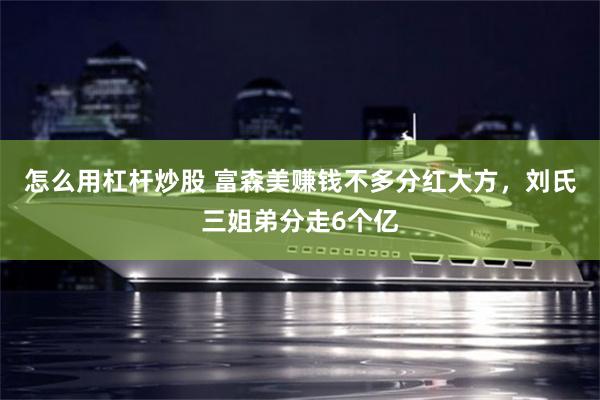 怎么用杠杆炒股 富森美赚钱不多分红大方，刘氏三姐弟分走6个亿