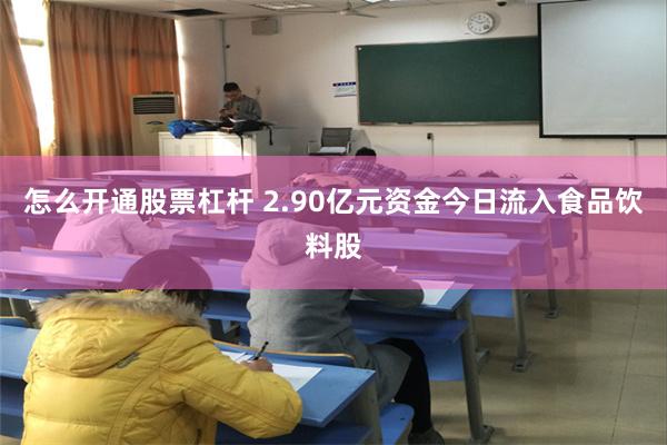怎么开通股票杠杆 2.90亿元资金今日流入食品饮料股