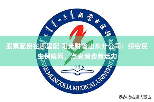 股票配资在哪里配 阳光财险山东分公司：织密民生保障网，点亮消费新活力