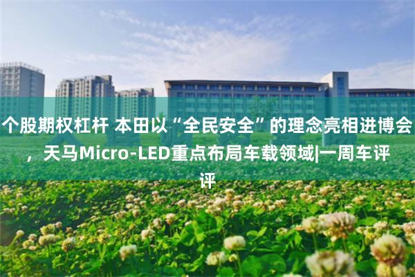 个股期权杠杆 本田以“全民安全”的理念亮相进博会，天马Micro-LED重点布局车载领域|一周车评