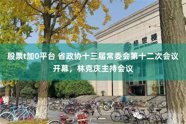 股票t加0平台 省政协十三届常委会第十二次会议开幕，林克庆主持会议