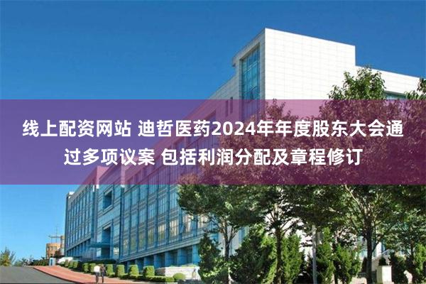 线上配资网站 迪哲医药2024年年度股东大会通过多项议案 包括利润分配及章程修订