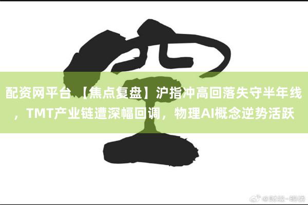 配资网平台 【焦点复盘】沪指冲高回落失守半年线，TMT产业链遭深幅回调，物理AI概念逆势活跃