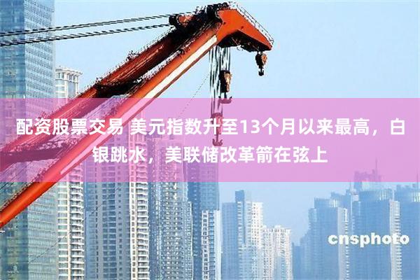 配资股票交易 美元指数升至13个月以来最高,白银跳水,美联储改革箭在弦上