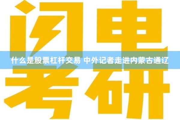 什么是股票杠杆交易 中外记者走进内蒙古通辽