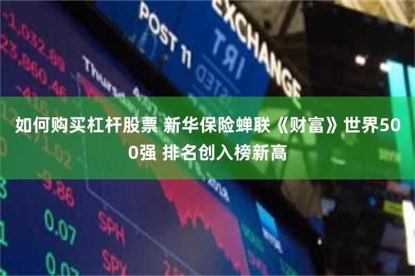 如何购买杠杆股票 新华保险蝉联《财富》世界500强 排名创入榜新高