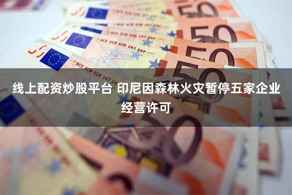 线上配资炒股平台 印尼因森林火灾暂停五家企业经营许可