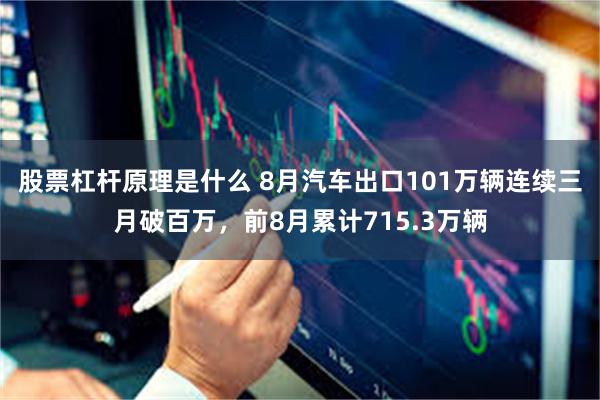 股票杠杆原理是什么 8月汽车出口101万辆连续三月破百万,前8月累计715.3万辆