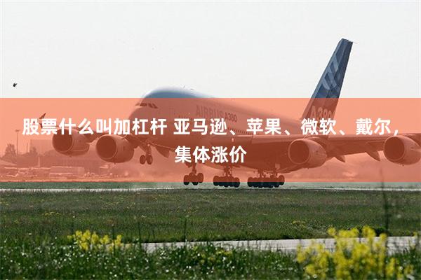 股票什么叫加杠杆 亚马逊、苹果、微软、戴尔,集体涨价
