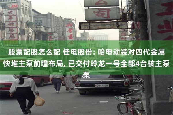 股票配股怎么配 佳电股份: 哈电动装对四代金属快堆主泵前瞻布局, 已交付玲龙一号全部4台核主泵