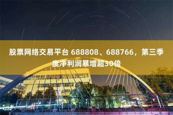 股票网络交易平台 688808、688766，第三季度净利润暴增超30倍
